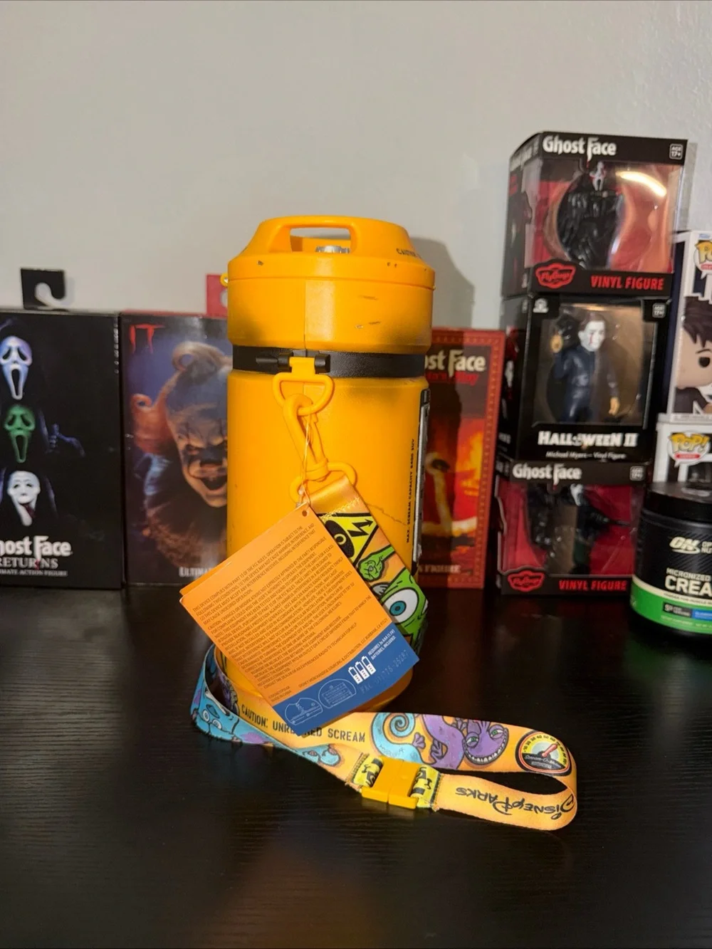 Disney Yellow Insulated Party Drink Container with Themed Strap